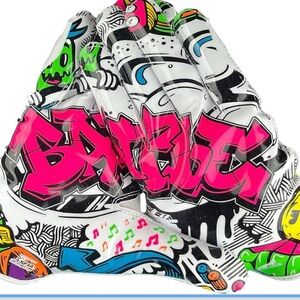 Colorful Kids Graffiti Gloves